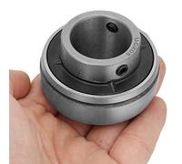 Walfront Rodamiento de Bolas Montado en Inserción UC205 de Acero Chapado con Bloqueo de Tornillo de Fijación, Diámetro de 25 Mm, Diámetro Exterior de 52 Mm, Ancho de 34 para Sistemas Transportadores,