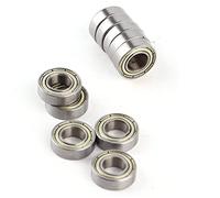 Walfront Rodamientos de Bolas en Miniatura 688ZZ Rodamientos de Acero con Doble Blindaje 8x16x5 Mm para Aplicaciones y Juguetes de Alta Velocidad