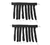 WALFRONT Rodillo de Banda para la Cabeza de Rizado de Cabello sin Calor sin Rizadores de Calor para Mujeres Herramienta de Estilo para Niñas con Tela Amigable para la Piel para Facilitar la (BLACK)