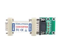 Walfront RS232 a RS485 Convertidor en Serie Adaptador de Convertidor Pasivo Interfaz de Datos de Comunicación Suministros de Red