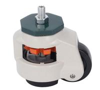 WALFRONT Rueda de Vástago de Nivelación Ajustable, Rueda Giratoria de 360 grados con Pies, Varilla Roscada M12 para Banco de Trabajo