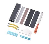 Walfront Separador de Cuerdas para Archivos de Trastes de Guitarra, Regla Niveladora, Kit de Herramientas de Mantenimiento de Reparación, Accesorios de Reparación de Guitarra de Metal con Protector