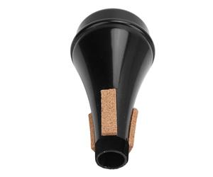 WALFRONT Silenciador de Trompeta, Material ABS, Silenciador de Práctica Ligero con Reducción de Ruido para Principiantes y Entusiastas del Jazz (BLACK)