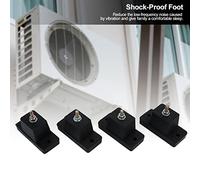 Walfront Soporte de Aire Acondicionado Almohadillas Amortiguadoras, Base de Pie Antivibración de Goma TPU, Soporta hasta 1102 Libras, Ideal para Unidades Exteriores