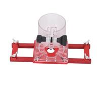 Walfront Soporte de Ranurado de Aleación de Aluminio, Base de Enrutador de 65 Mm de Diámetro con Adaptación de Grosor de Tablero de 0-5 Cm para Instalación de Muebles y Proyectos de