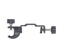 Walfront Soporte Universal para Colector de Datos, Abrazadera de Poste RTK de Aleación de Aluminio con Brújula para Ingeniería de Topografía de Carreteras GPS