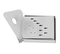 Walfront Tablero de Tracción de Cable de Mandolina, Material de Acero de, para Cuerdas de Extremo de Bucle de 8 10 12, Mejora la Apariencia de su Mandolina (QB12 color cromo con flores)