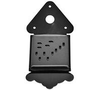 WALFRONT Tablero de Tracción de Cables para Mandolina, Material de Acero, Cubierta Extraíble para Facilitar el Reemplazo de Cuerdas, Diseño Decorativo Cromado para Jugadores de Mandolina (QB09 negro