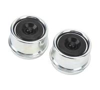 Walfront Tapa Antipolvo para Eje de Remolque, Aleación de Acero con Tapones de Goma, Paquete de 2 Cubiertas de Grasa de 1,98 Pulgadas de Diámetro Exterior para Ejes de Barco de 2000 a 3500 Libras