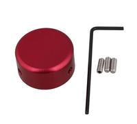Walfront Tapa de Pedal de Aleación de Aluminio, Tapa de Protección de Pedal de Guitarra de 24 X 12 Mm con Llave Hexagonal y 3 Tornillos, Fácil Instalación, para Reproductores de Grabación de (rojo)