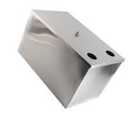 Walfront Trampa de Grasa Interceptor de Grasa Comercial de Acero Inoxidable 500x300x295 Mm con Filtración de 3 Etapas Tapa de Sellado Entrada Superior para Cocina Restaurante Servicio de Alimentos
