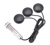 Walfront Transductor de Pastilla Piezoeléctrica de 6,35 Mm para Mandolina de Ukelele de Guitarra Acústica, Pastilla de Vibración de 3 Sensores con Conector Reemplazable de 6,35 Mm, Accesorio Musical