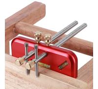 Walfront Trazador Lineal para Carpintería, Aleación de Aluminio, Dientes Antideslizantes, Escala Efectiva de 145 Mm, Marcado de Precisión para Carpinteros