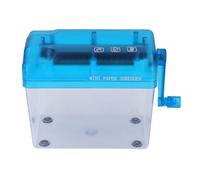 WALFRONT Trituradora Manual Compacta Fácil de Usar A6 Strip Strip Shredder para la Escuela de Oficina Uso en el Hogar Azul