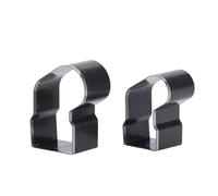 Walfront Troquel de Corte de Cuero con Media Navideña, Juego de Troqueles con Forma de Calcetín Navideño con Caja de Almacenamiento, 60x50x23mm, 50x42x23mm, 2 uds.