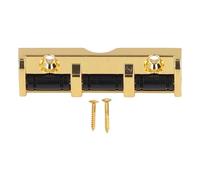 Walfront Tuerca de Rodillo de Guitarra Eléctrica 43 Mm de 6 Cuerdas Reemplazo de Tuerca de Rodillo de Metal Duradero para Guitarras Eléctricas con Estabilidad de Ajuste Lisa y Vida útil (Color dorado)