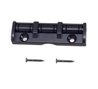 Walfront Tuerca de Rodillo de Guitarra, Tuerca de Rodillo de Aleación de Zinc, 3 Monturas para Guitarra Acústica Popular Eléctrica, 43 Mm, Fácil Instalación (BLACK)