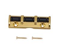 Walfront Tuerca de Rodillo de Guitarra, Tuerca de Rodillo de Aleación de Zinc, 3 Monturas para Guitarra Acústica Popular Eléctrica, 43 Mm, Fácil Instalación (GOLD)