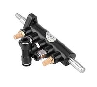 Walfront Válvula de Control de Aire del Pedal del Pie, Válvula de Control del Pie del Cambiador de Neumáticos de Acero con 2 Silenciadores, Varilla de 8 Mm de Diámetro Exterior y Varilla de 10 Mm, (3)