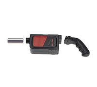 Walfront Ventilador de Barbacoa Eléctrico de Mano Arrancador de Parrilla de Barbacoa de Plástico y Acero Inoxidable Soplador de Aire con Batería Herramienta de Encendido de Fuego Portátil de 26,5 Cm