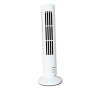Walfront Ventilador de Torre sin Aspas, Funcionamiento Silencioso de Doble Velocidad para Soluciones de Refrigeración de Oficina en el Hogar, 12,99 X 4,13 X 2,36 Pulgadas (WHITE)