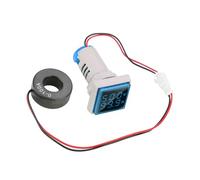 Walfront Voltímetro con Pantalla LED Medidor de Corriente de Voltaje CA Plástico 60 500 V 0 100 A Pantalla Digital de 22 Mm Lectura Clara de Alta Precisión para Paneles y Pruebas de Electricistas