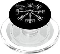 Walhalla Cuervos Odins Vegvisir Brújula nórdica Vikingo PopSockets PopGrip para MagSafe
