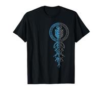 Walhalla Odin Casco Runas Brújula nórdica Vikingo Camiseta