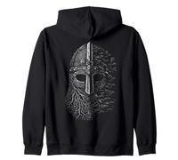Walhalla Odins - Casco de Cuervo y Lobo, diseño de Animales Muertos Sudadera con Capucha