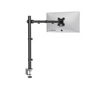 WALI Soporte de brazo para monitor para escritorio individual extra alto soporte de escritorio para computadora soporte para monitor soporte indi