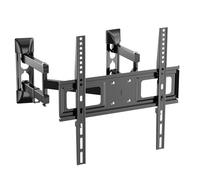 WALI Soporte de pared para TV para la mayoría de televisores curvos planos de 26 a 55 pulgadas, soporte de brazo articulado de movimiento completo para televisores LED, LCD, OLED de hasta 110 libras,