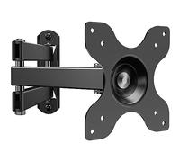 WALI Soporte de TV Pared Inclinable y Giratorio, Brazo TV para 13-32 Pulgadas Monitor y Televisores - Soporte de TV hasta 15kg, VESA 75x75mm/100x100mm