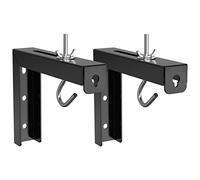 WALI Soporte Universal para proyector con Soporte en L para Colgar en Pared, extensión Ajustable de 6" con Gancho Manual, Espectro colocación de Pantalla de hasta 66lbs/30kg (PSM001-B), Negro