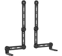 WALI Soundbar Mount Under or Above TV Universal Sound bar Mounting Bracket Fits Sound Bars Up to 33 Lbs Fit Most 23 to 90 Inch TV with Det