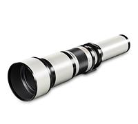 Walimex 650-1300 mm f/16 - Objetivo para cámara réflex (Distancia Focal 650-1300 mm, Apertura f/16, diámetro 95 mm), Color Negro y Blanco