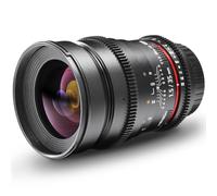 Walimex pro 35mm 1:1,5 VDSLR Objetivo para Foto y Video (Rosca de Filtro de 77mm, Parasol, Anillo dentado, Apertura y Enfoque continuos) para Montura Compatible con Nikon F, Negro
