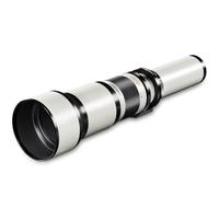 Walimex Pro 650-1300 mm, f/8-16 - Objetivo para Canon (Distancia Focal 650-1300 mm, Apertura f/8-16, diámetro 95 mm), Color Negro y Blanco