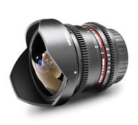 Walimex Pro 8 mm f/3.8 - Objetivo para Nikon (Distancia Focal Fija 8mm, Apertura f/3.8-22) Negro