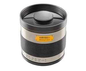 Walimex pro 800mm f/8.0 DSLR Objetivo de Espejo Compatible con Nikon Z - Objetivo de Enfoque Manual, Compatible con Sensor de Formato Completo, Incluye Tapa Protectora y Bolsa, Color Blanco