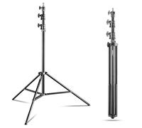 Walimex pro AIR 290 Deluxe Set 2 trípodes de lámparas altura máx. 290 cm soporte luz suspensión neumática base de flash soporta hasta 7 kg pie apoyo en aluminio tripod estudio fotográfico y exteriores