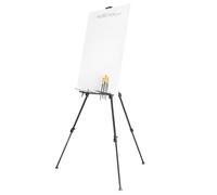 Walimex Pro Atelier caballete (carga máxima de: aprox. 6 kg, incluye bandeja para colores, pincel, tuchhalterung y bolsa, Lienzos) Negro