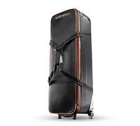 Walimex Pro Bolsa de Estudio con Función 2 en 1 - Espaciosa y Acolchada para Equipos, Trolley con Ruedas de Cojinetes de Bolas, Tamaño L