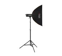 Walimex Pro Campaigner 400 HS - Juego Individual con Receptor Integrado de 2,4 GHz, 400 W, Tiempo de combustión rápido, luz de Ajuste LED y Panel de Control fácil de Usar, Acabado de Aluminio de Alta