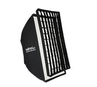 Walimex pro Essential Softbox 60 x 90 cm, Giratorio 360°, fácil Montaje, Incluye Rejilla, Adaptador Bowens y Bolsa de Transporte, Ideal para fotografía de Productos y Personas