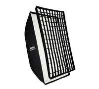 Walimex pro Essential Softbox 80 x 120 cm, Giratorio 360°, fácil Montaje, Incluye Grid, Adaptador Bowens y Bolsa de Transporte, Ideal para fotografía de Productos y Personas
