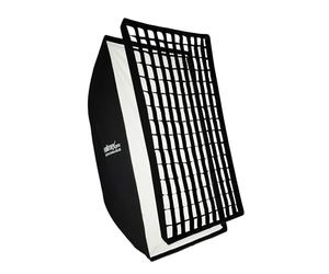Walimex pro Essential Softbox 80 x 120 cm, Giratorio 360°, fácil Montaje, Incluye Grid, Adaptador Bowens y Bolsa de Transporte, Ideal para fotografía de Productos y Personas