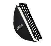 Walimex pro Essential Striplight Softbox 22 x 90 cm, Giratorio 360°, fácil Montaje, Incluye Rejilla, Adaptador Bowens y Bolsa de Transporte, Ideal para fotografía de Productos y Personas