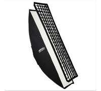 Walimex pro Essential Striplight Softbox 40 x 180 cm, Giratorio 360°, fácil Montaje, Incluye Rejilla, Adaptador Bowens y Bolsa de Transporte, Ideal para fotografía de Productos y Personas