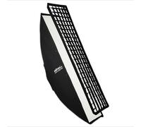 Walimex pro Essential Striplight Softbox 40 x 180 cm, Giratorio 360°, fácil Montaje, Incluye Rejilla, Adaptador Bowens y Bolsa de Transporte, Ideal para fotografía de Productos y Personas