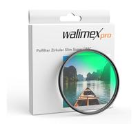 Walimex pro Filtro polarizador Circular Ultrafino Super DMC 62 mm, Cristal polarizante de 18 Capas, CPL con Montura Fina de 4,6 mm, Accesorio para Objetivos Que Reduce Reflejos y realza Colores